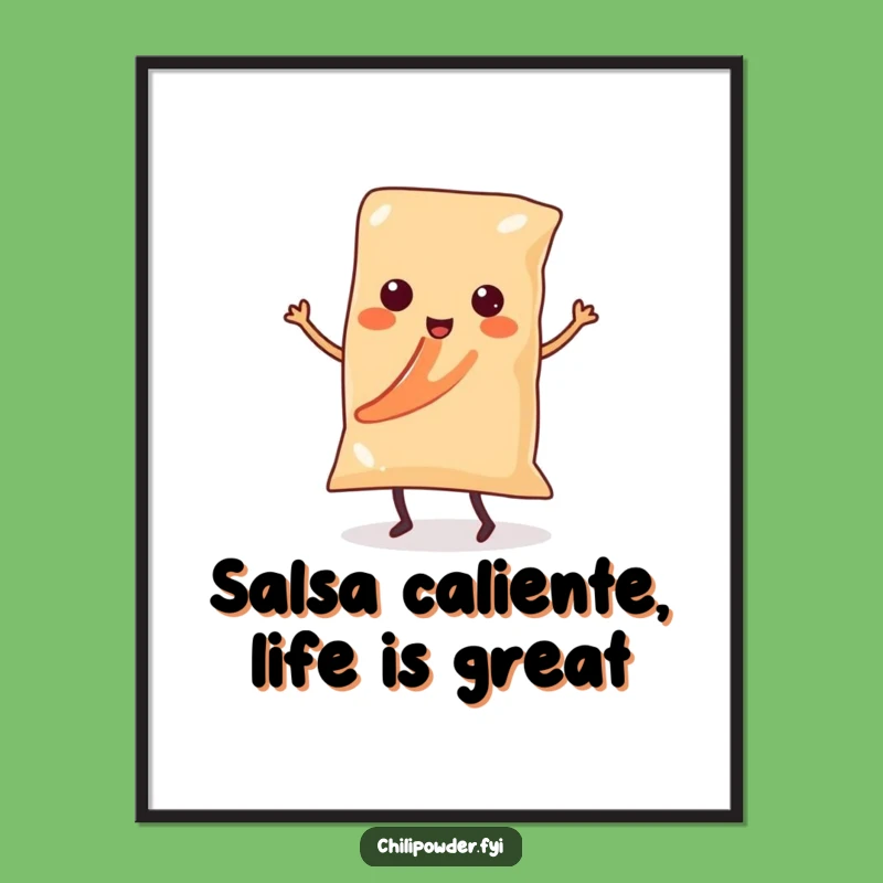 Free Printable Wall Art: Kawaii Chili Dancer, Funny Downloadable Art for Your Kitchen!