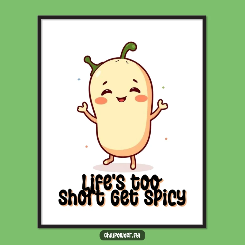 Funny Free Printable Wall Art: Chili Jig Dancer - Hilarious Downloadable Decor For Your Home