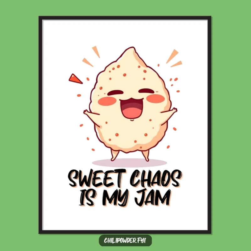 Funny Free Printable Wall Art: Giggling Chili Tantrum, Downloadable Whimsy Decor