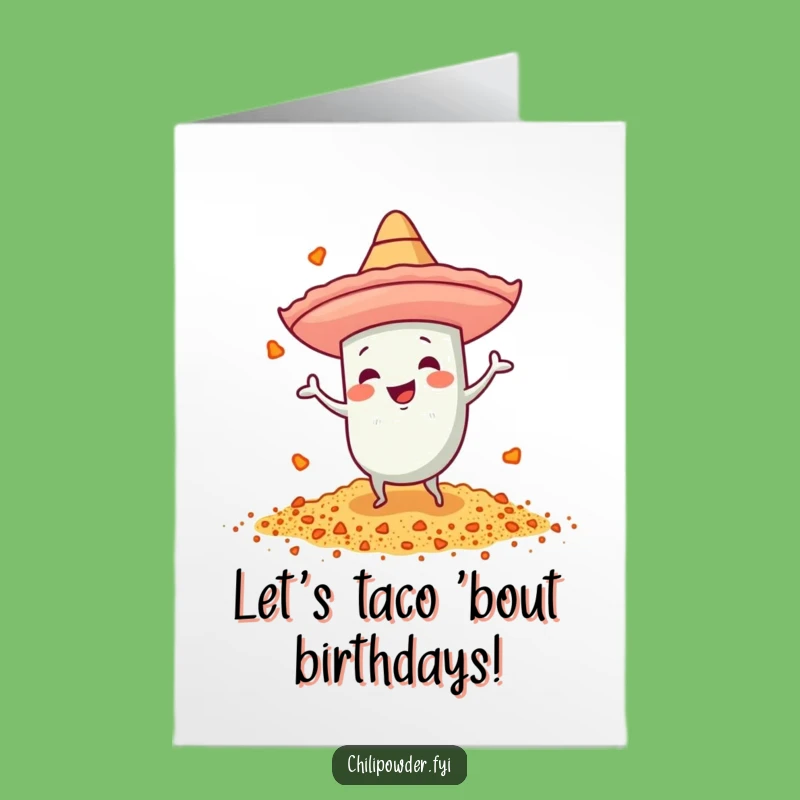 Free Printable Dancing Chili Powder Birthday Card - Fun Downloadable Gift