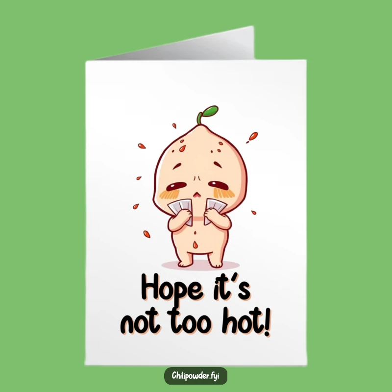 Free Printable Sweaty Chili Powder Birthday Card - Funny Downloadable Gift