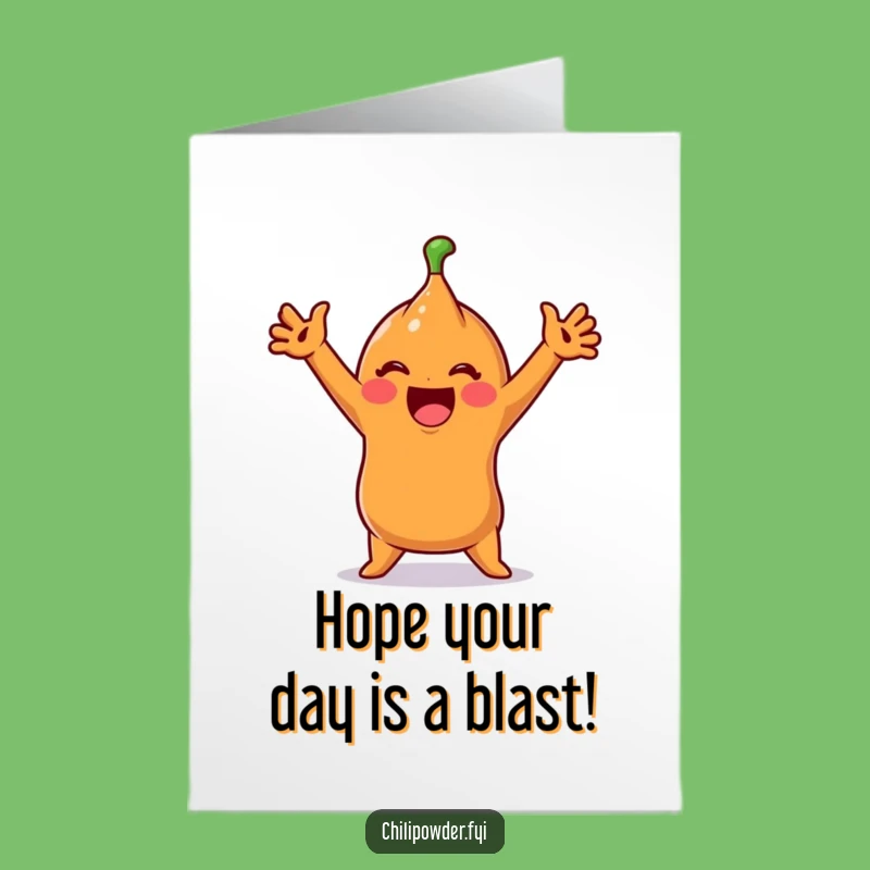 Stretchy Chili Birthday Free Printable Card - Funny Downloadable Gift for Friends