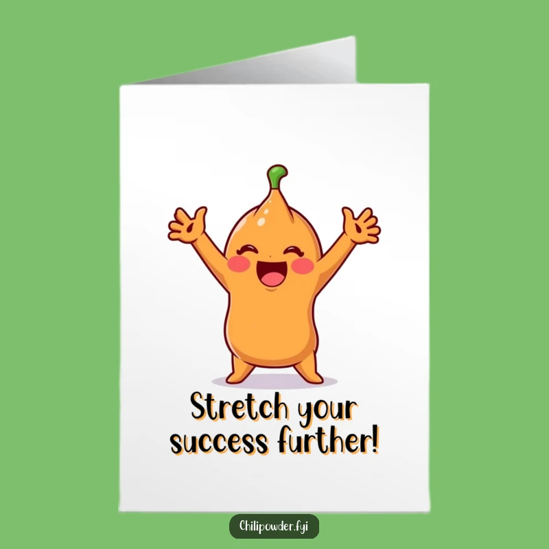 Chili Stretch Congrats Free Printable Card - Humorous Downloadable Gift