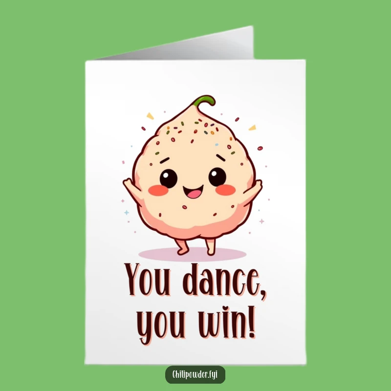 Free Printable Congrats Card: Chili Dance Party, Downloadable & Print at Home