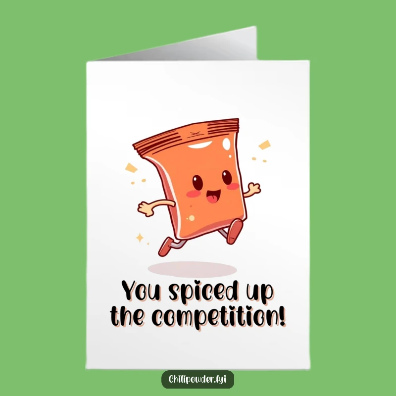 Free Printable Congrats Card: Fast Chili Bag Sparkle Run Makes a Fun Downloadable Gift
