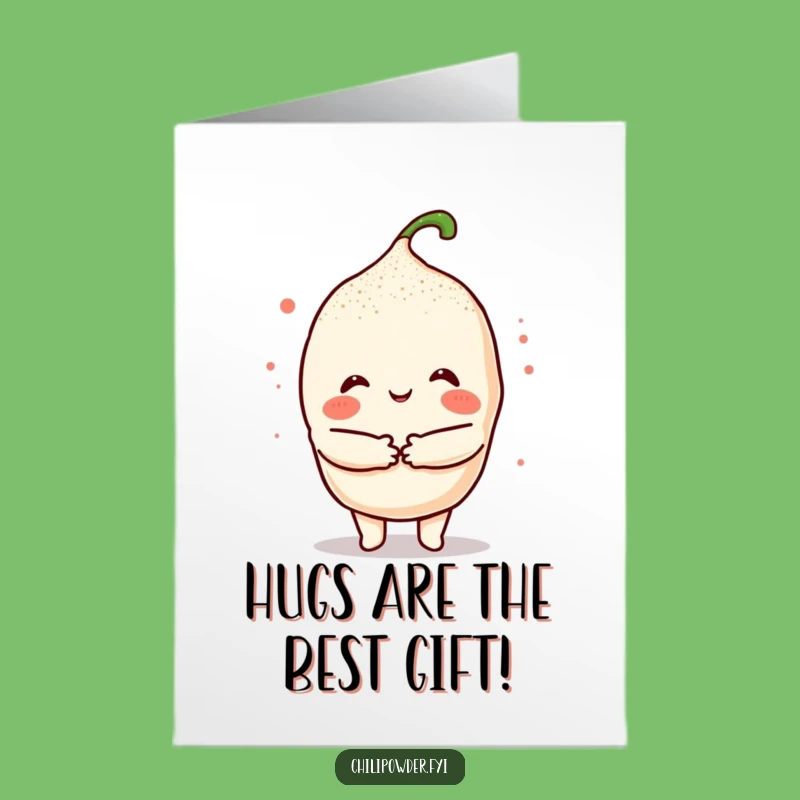 Free Printable Congrats Card: Kawaii Chili's Hug for Your Success