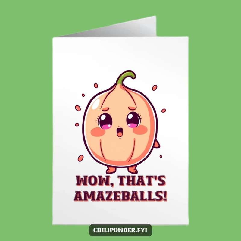 Free Printable Shocked Chili Powder Congrats Card - Surprised Downloadable