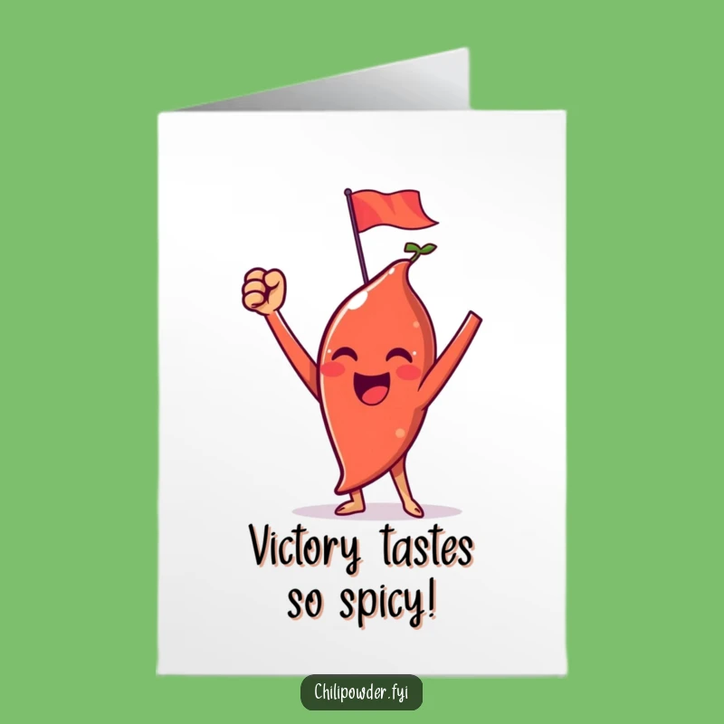 Free Printable Triumph Chili Powder Congrats Card - Victorious Downloadable