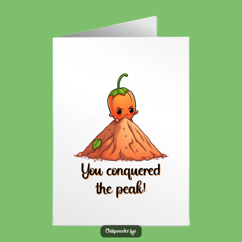 Peak Achievement Chili Congrats Free Printable Card - Humorous Downloadable
