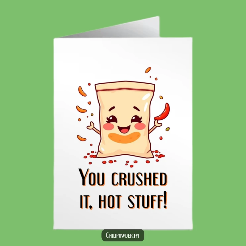 Cheeky Chili Bag Juggling Free Printable Congrats Card - Funny Downloadable Gift