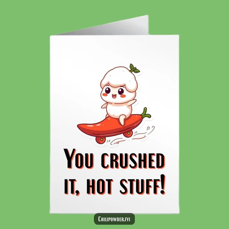 Free Printable Congrats Card: Hilarious Chili Surf Champion, Downloadable & Print at Home