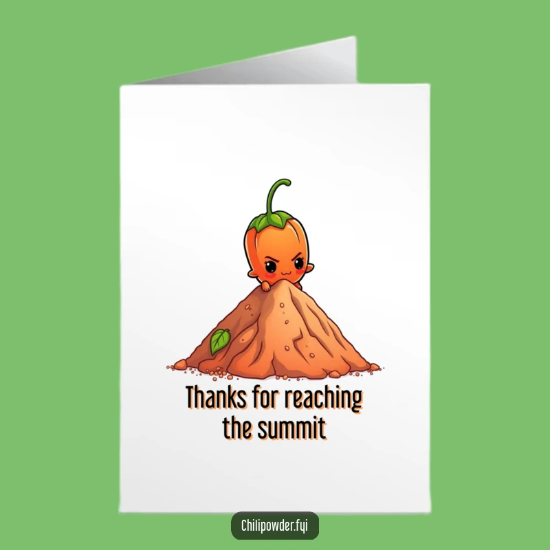 Determined Chili Thanks Free Printable Card - Funny Downloadable Gift