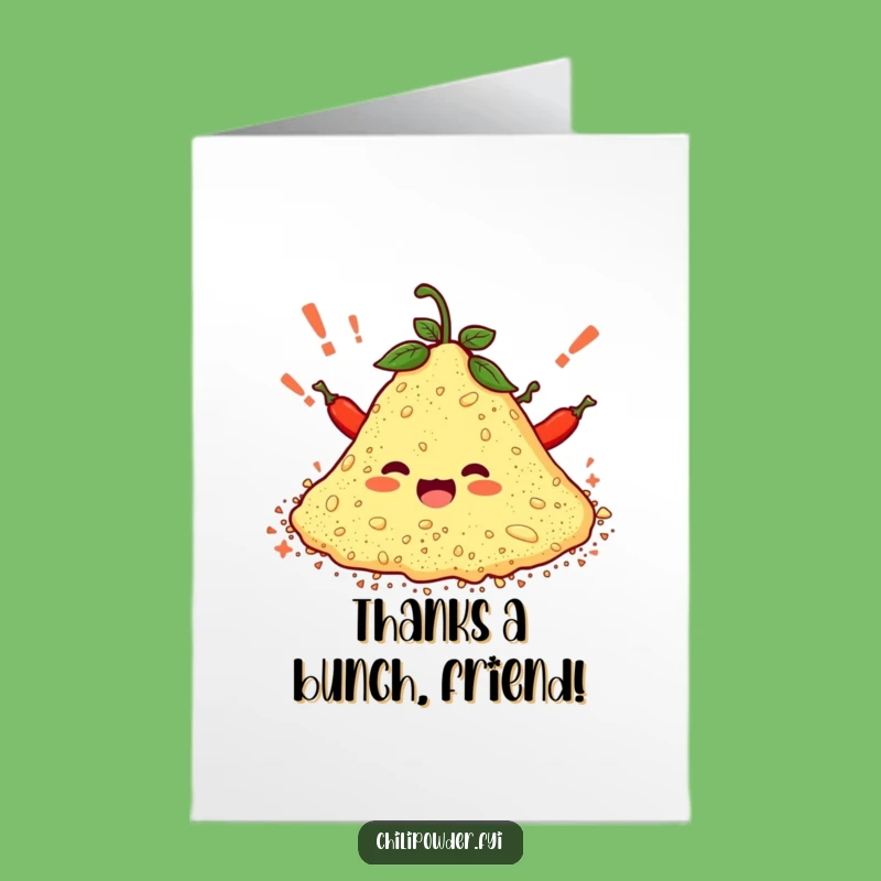 Free Printable Thank You Card: Cheering Chili - Expressive Downloadable Gift
