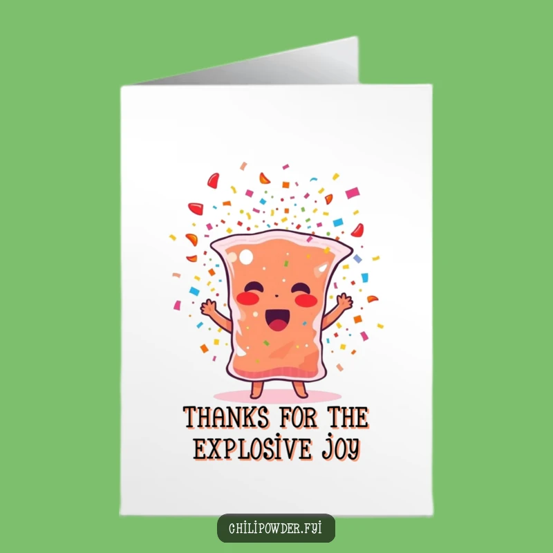 Free Printable Thank You Card: Confetti Chili Powder Fun Thanks Downloadable