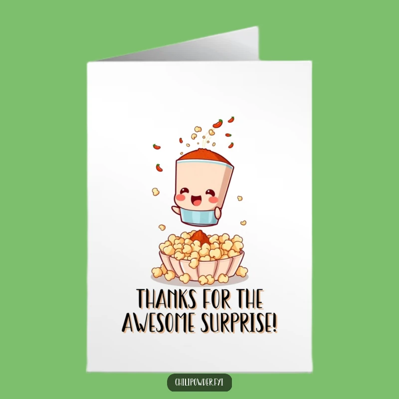 Free Printable Thank You Card: Sifting Spices - Grateful Chili Sifter Downloadable Gift