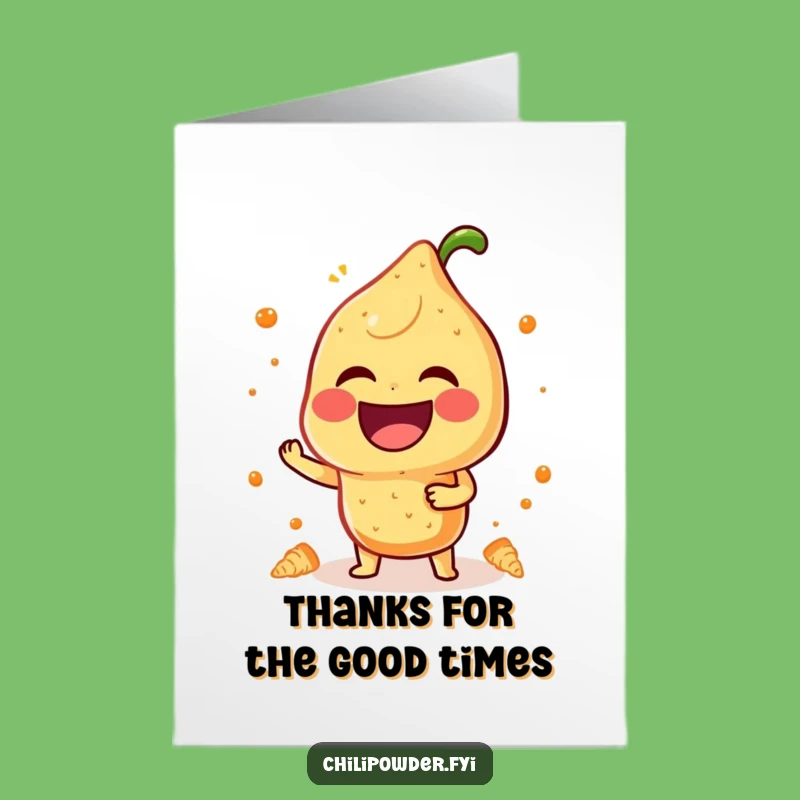 Laughing Chili Thanks Free Printable Card - Humorous Downloadable Gift