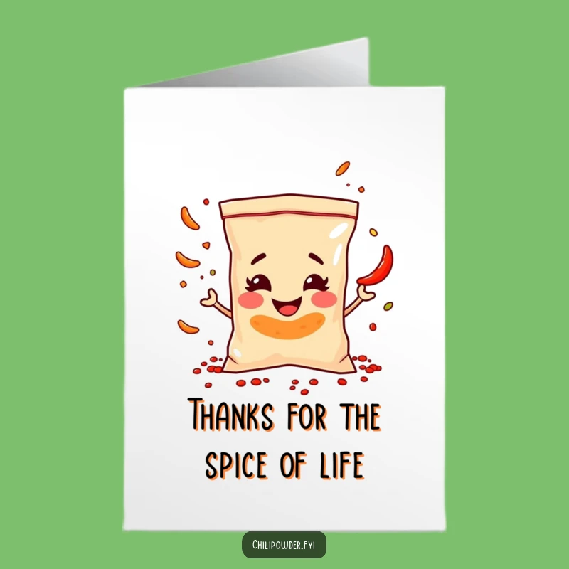 Spice Up Thanks Free Printable Chili Juggling Card - Humorous Downloadable Gift
