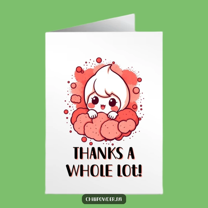 Free Printable Thank You Card: Peeking Chili Funny Downloadable Gratitude