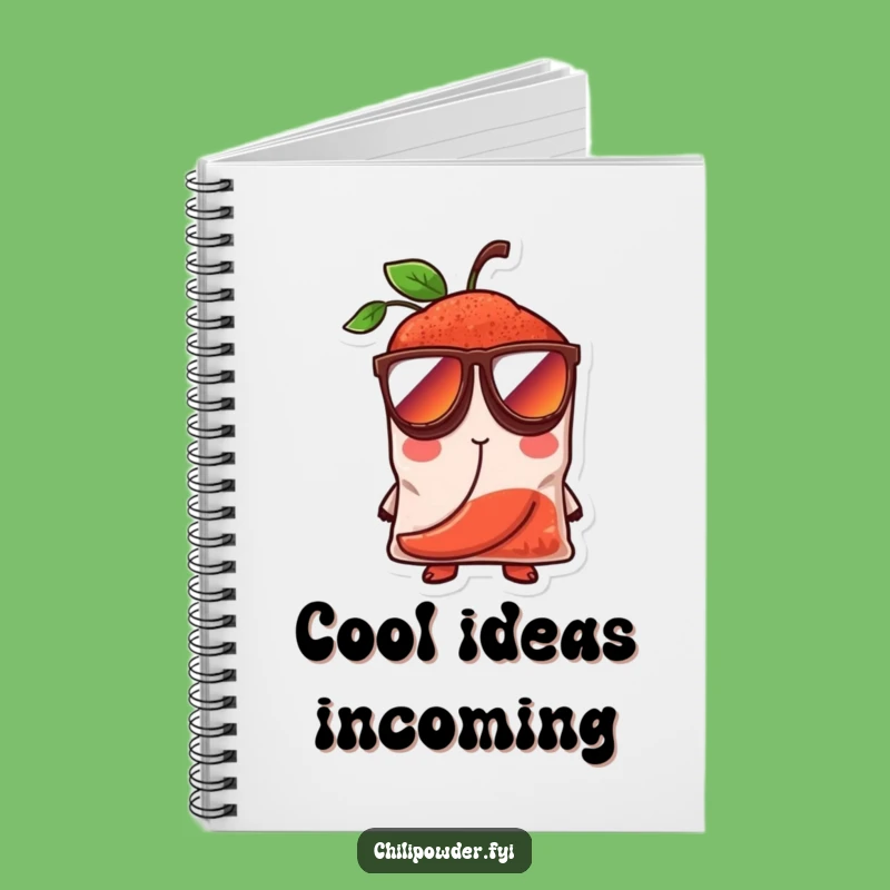 Funny Cool Chili Powder Notebook - Jot Down Ideas With Spicey Style!