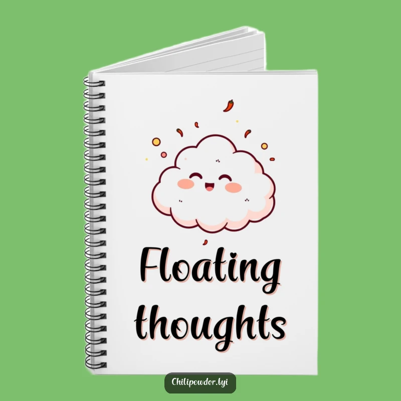 Funny Chili Cloud Notebook: Jot Down Joyful Thoughts