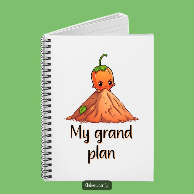 Funny Chili Climber Notebook: Jot Down Your Goals with Determination