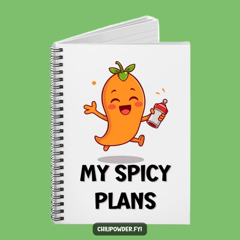 Funny Chili Powder Leap Notebook: Exciting Spice Shaker Journal Gift