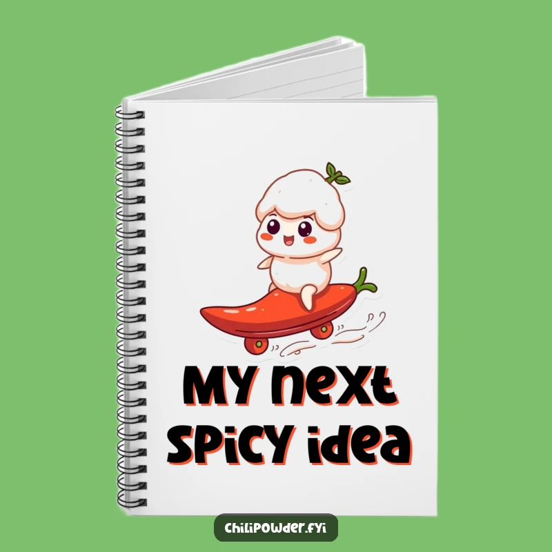 Funny Chili Powder Surf Notebook - Hilarious Journal for Spicy Ideas and Thoughts