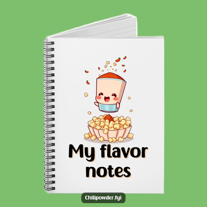 Funny Chili Sifter Notebook: Jot Down Snack Ideas with Spice and Fun