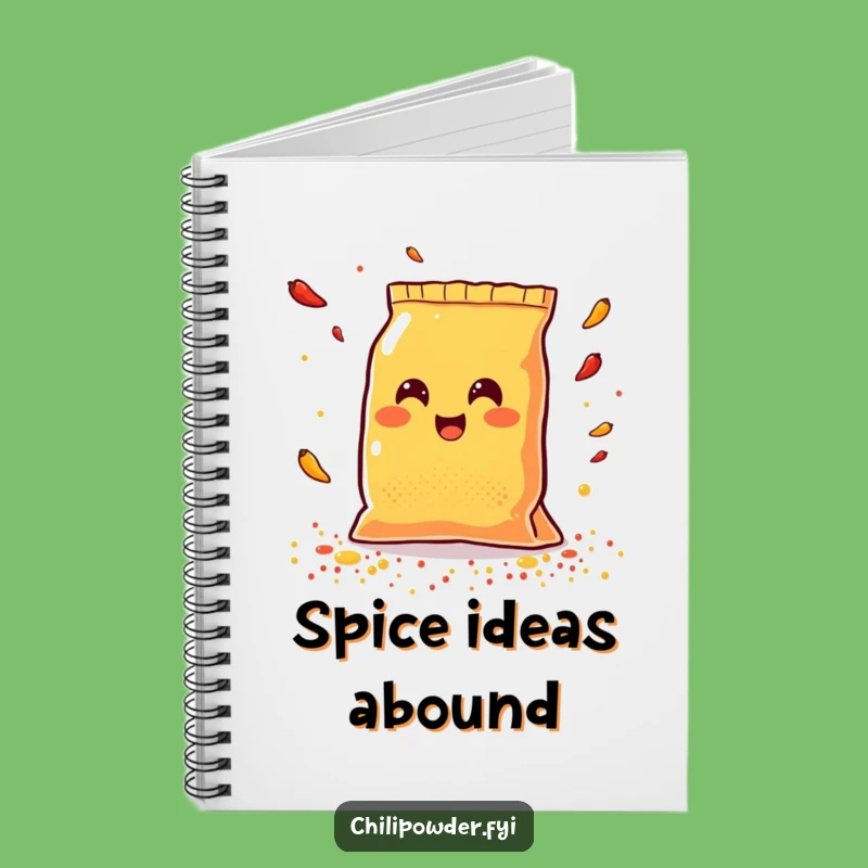 Funny Kawaii Chili Bag Spice Notebook - Jot Down Joyful Ideas