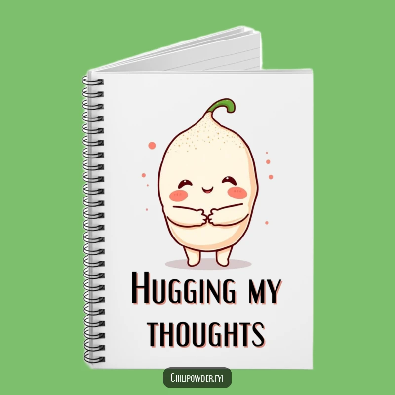 Funny Kawaii Chili Hug Notebook: Jot Down Warm Thoughts with Spice