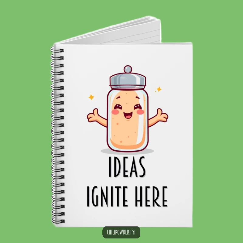 Funny Kawaii Chili Shaker Notebook - Jot Down Spicy Ideas