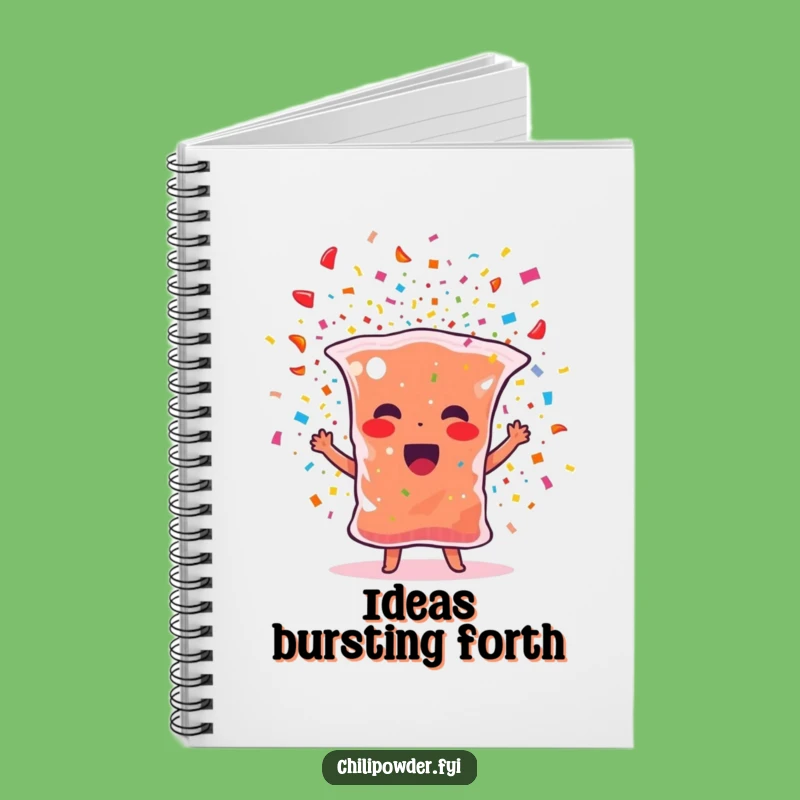 Funny Notebook: Party Chili for Jotting Ideas with Confetti Fun