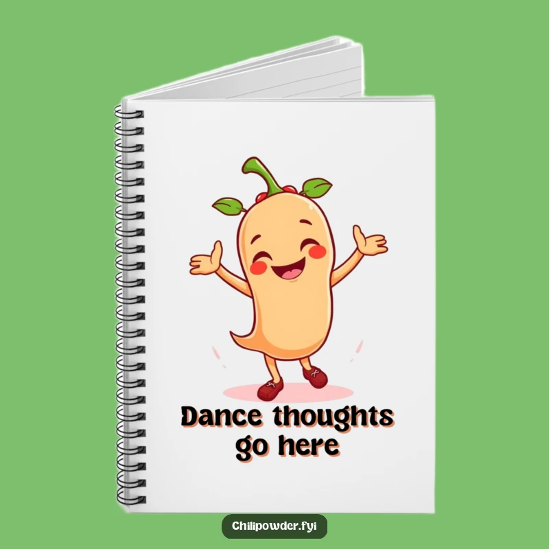 Funny Salsa Dancing Chili Powder Notebook: Jot Down Ideas with Spicy Flair!