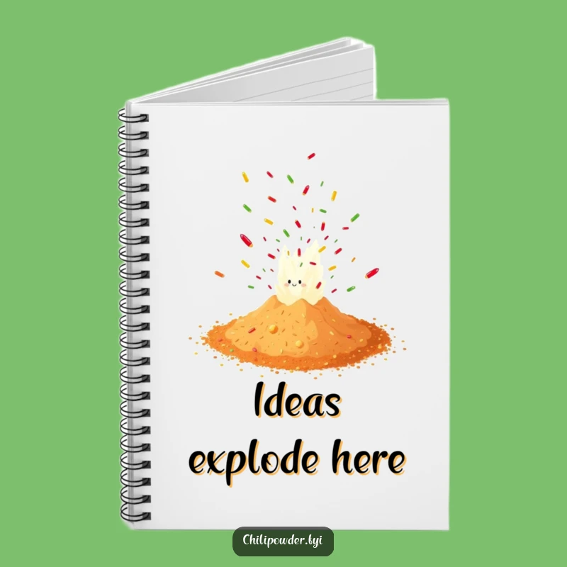 Funny Chili Powder Confetti Notebook: Jot Down Ideas with Spicy Humor and Flair