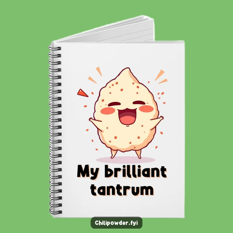 Funny Chili Powder Tantrum Notebook - Hilarious Journal for Playful Thoughts