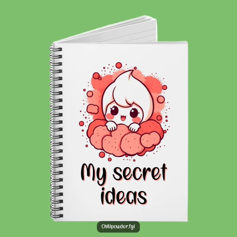 Funny Chili Powder Peek Notebook: Jot Down Secrets with Style