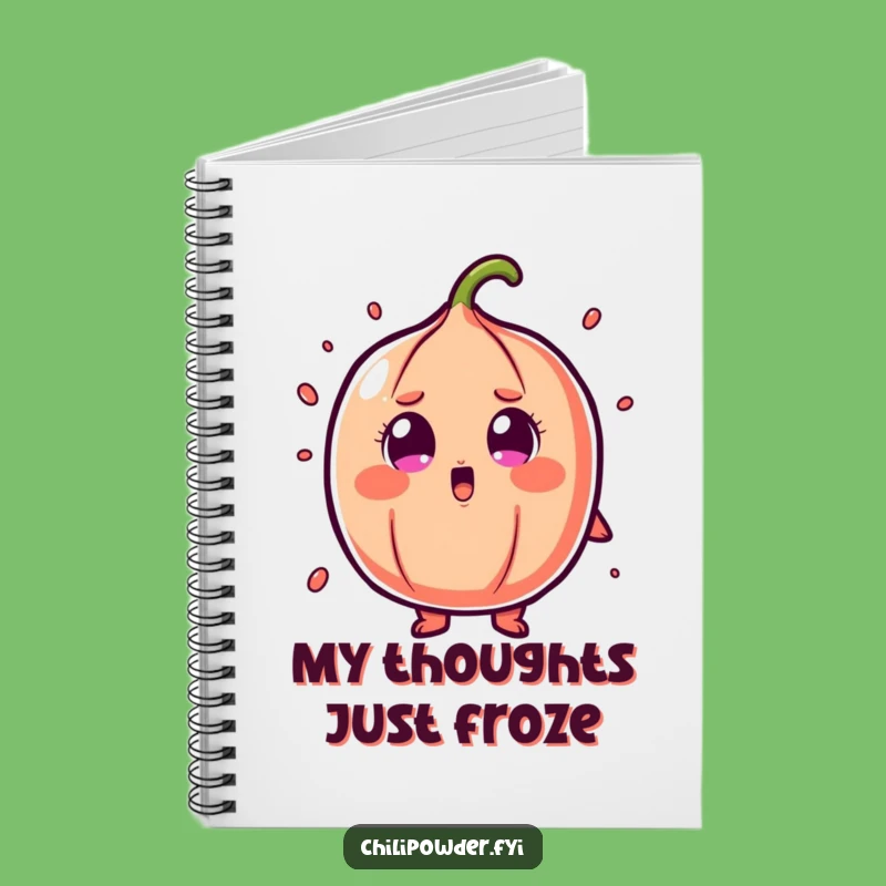 Funny Shocked Chili Powder Notebook: Cartoon Surprise Journal