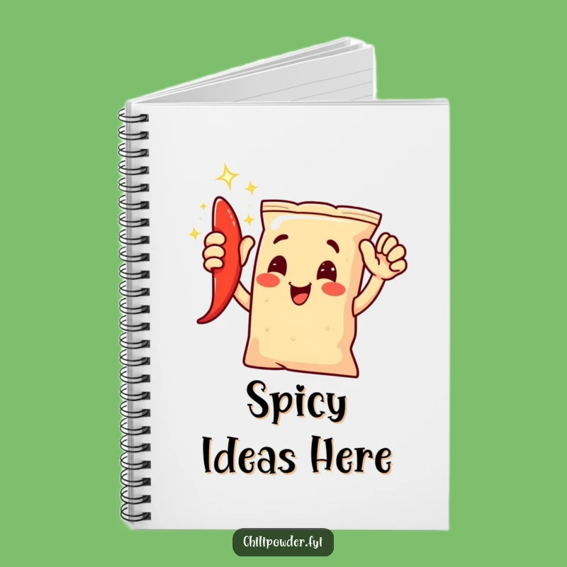 Funny Chili Powder High-Five Notebook: Jot Down Spicy Ideas