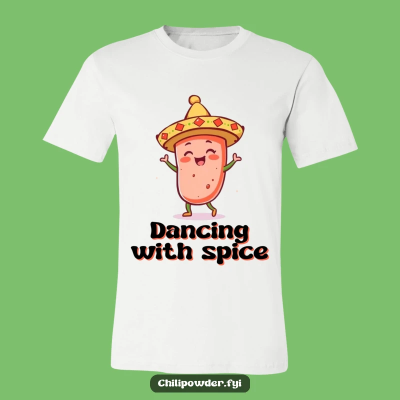 Funny Dancing Chili Sombrero T-Shirt - Fiesta Fun for Spice Lovers