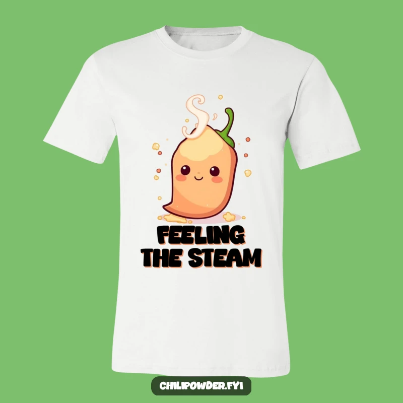 Funny Steamy Chili T-Shirt - Playful Heat for Your Style