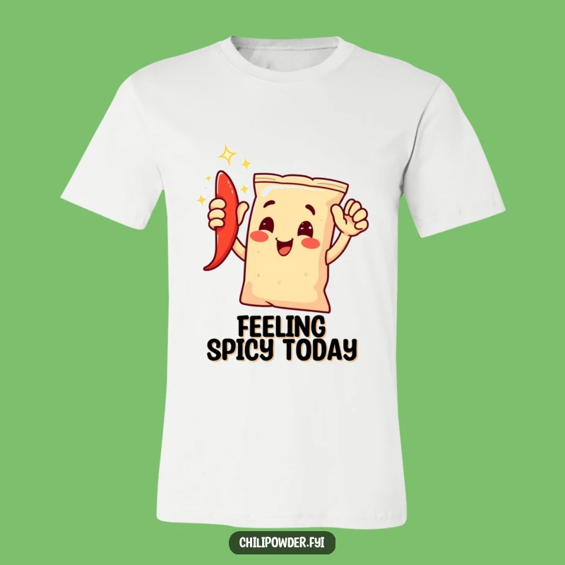 Funny Chili Powder High-Five T-Shirt: Spicy Vibes and Joyful Shimmers