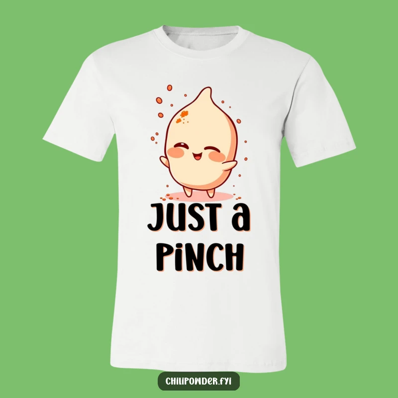 Funny Winking Chili Powder T-Shirt - Sassy Spice Character Apparel