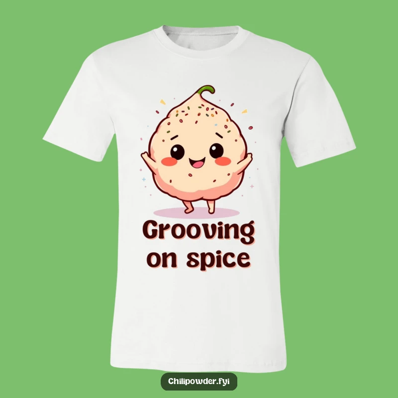 Funny Chili Powder Dance T-Shirt - Hilarious Sprinkled Spice Tee for Fun Lovers