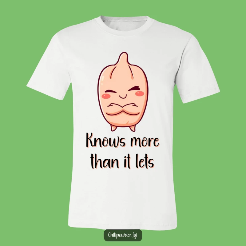 Funny Kawaii Chili Wink T-Shirt: Mischievous Grin, Cool Gift