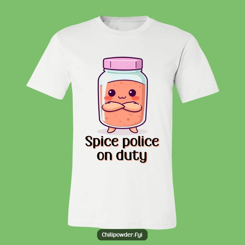 Funny Stern Kawaii Chili Jar T-Shirt - Boldly Spicy Statement Gift