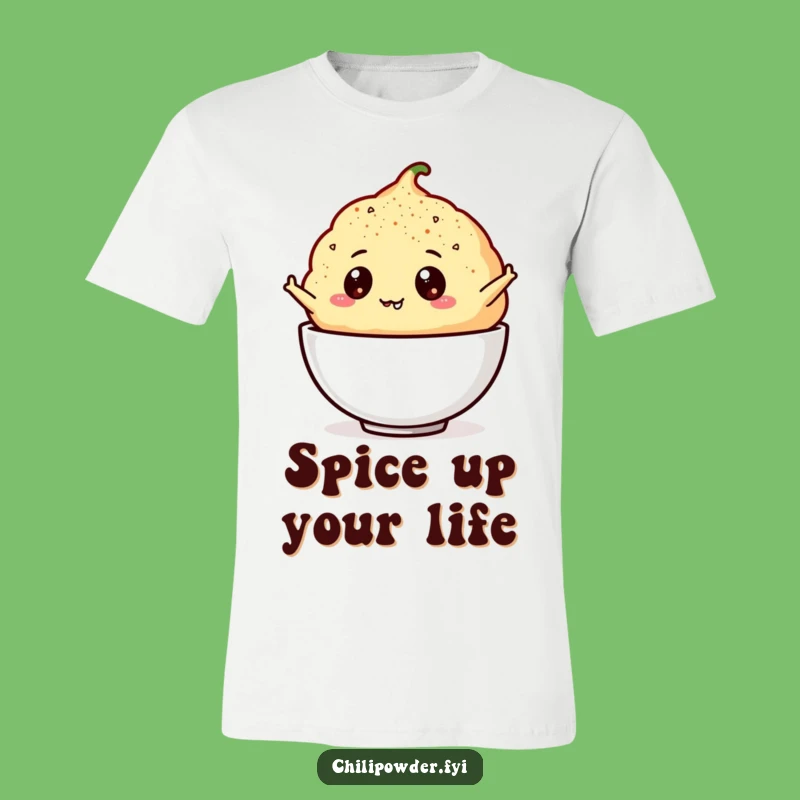 Funny Chili Powder Puff T-Shirt: Wear Your Spice with Googly-Eyed Joy