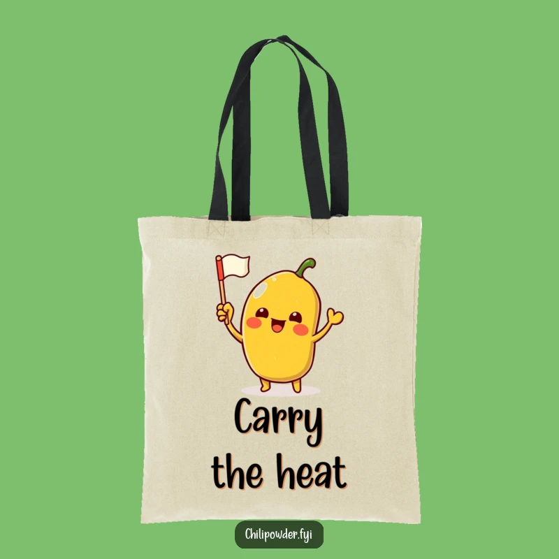 Funny Kawaii Chili Powder Tote: Carry Your Enthusiasm with Hilarious Style