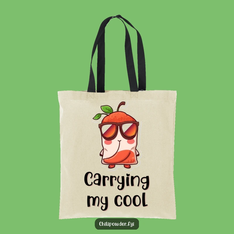 Funny Cool Chili Powder Tote Bag - Carry Your Confidence In Style!