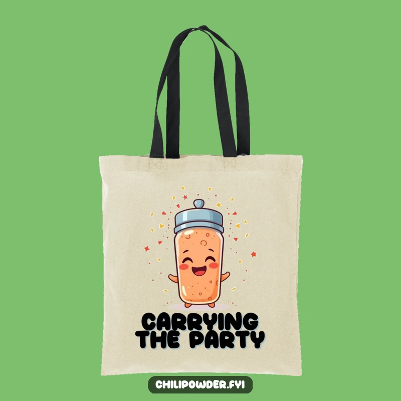 Funny Chili Confetti Tote Bag: Carry the Party with Style!