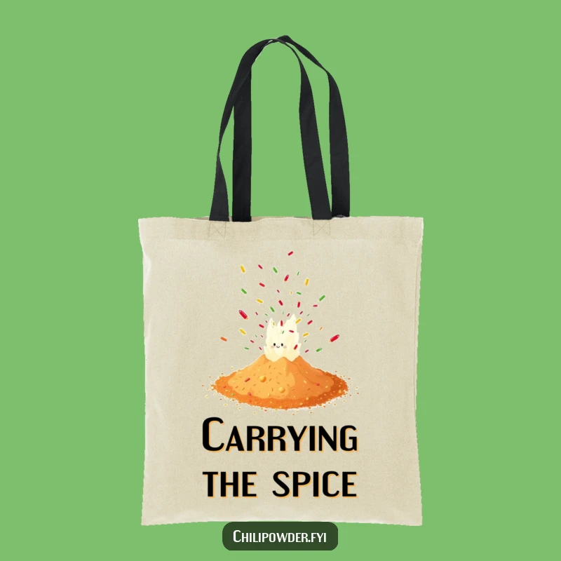 Funny Chili Powder Confetti Tote Bag: Hilarious Spicy Accessory for Everyday Adventures